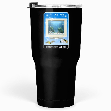 Discover Frutiger Aero Aesthetic Tech Computer Aquarium Tumblers 30 Oz