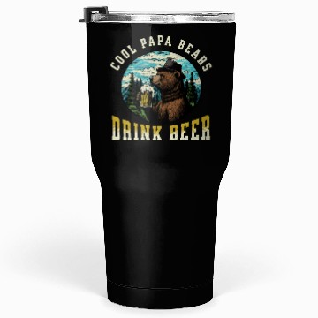 Discover Cool Papa Bears Drink Beer Tumblers 30 Oz