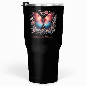 Discover Floral Butterfly Blessed Mama Tumblers 30 Oz