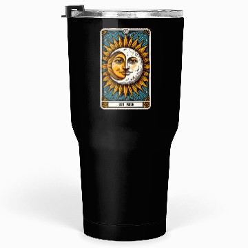 Discover Tarot Card Sun Moon Tumblers 30 Oz