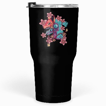 Discover Blue Samurai Deer Spirit Tumblers 30 Oz