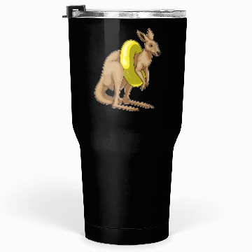 Discover Kangaroo Swimming Swim ring Tumblers 30 Oz