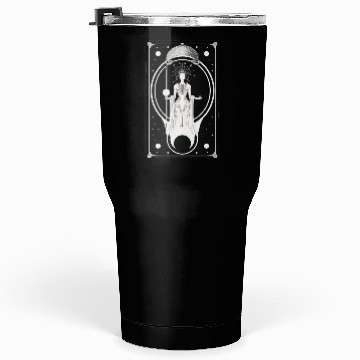 Discover Crescent Moon Tarot Card Astrology Occult Tumblers 30 Oz