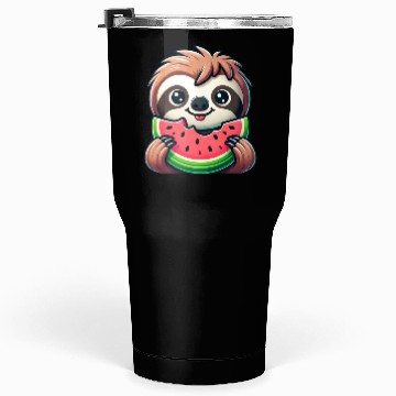 Discover Sloth Summer Fruit Melon Tumblers 30 Oz