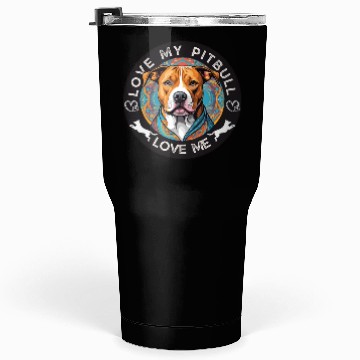 Discover American Pitbull Terrier Tumblers 30 Oz