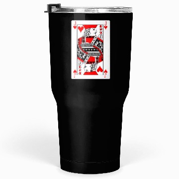 Discover Jack Playing card hearts Tumblers 30 Oz