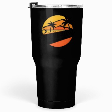 Discover Chill Summer Vibes Palm Trees Tumblers 30 Oz