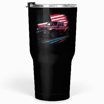 Discover Jeep Gladiator JT US Flag Tumblers 30 Oz