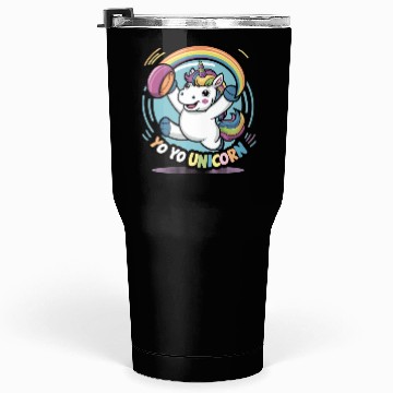 Discover Funny YoYo Unicorn Rainbow Skill Tumblers 30 Oz