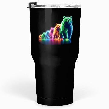 Discover Neon Bears Tumblers 30 Oz