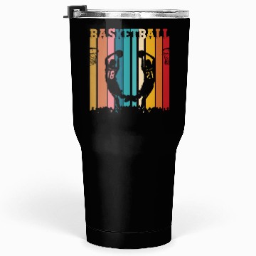 Discover Basketball with sunset Tumblers 30 Oz