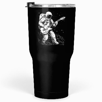 Discover Astronaut Playing Guitar in Space Tumblers 30 Oz