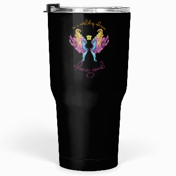 Discover Neon angel wings with a crown Tumblers 30 Oz