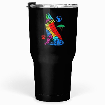 Discover Majestic Wolf Howling in its Vibrant Habitat Tumblers 30 Oz