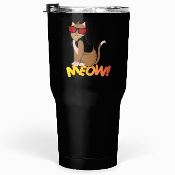 Discover Cat Pose Meow! Tumblers 30 Oz