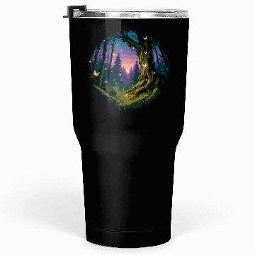 Discover Enchanted Forest: Mystical Twilight Tumblers 30 Oz