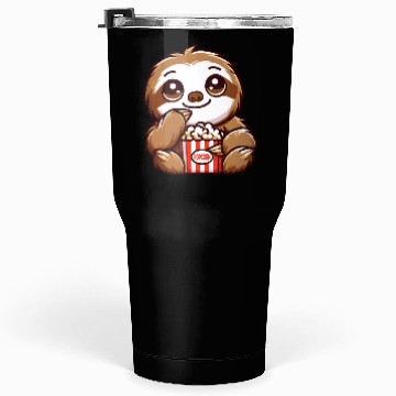 Discover Sloth Film Critic Cinema Popcorn Lover Tumblers 30 Oz
