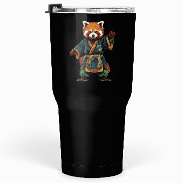 Discover Red panda karate fighting style Tumblers 30 Oz