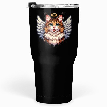 Discover Maine Angel Cat with Wings Tumblers 30 Oz