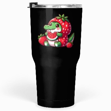 Discover Crocodile in watermelon costume Tumblers 30 Oz