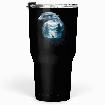 Discover Majestic Eagle And Serene Wilderness Scene Tumblers 30 Oz