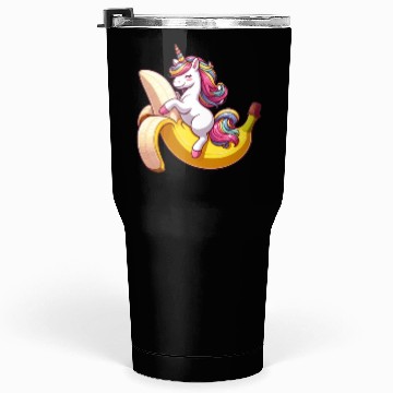 Discover Unicorn on banana Tumblers 30 Oz