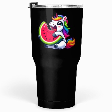 Discover Unicorn Watermelon Summer Design Tumblers 30 Oz