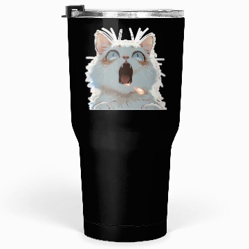 Discover PURRCRAFT - Shocked Cat - A Tumblers 30 Oz