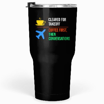 Discover Air Traffic Controller Coffee ATC Aviation Humor Tumblers 30 Oz