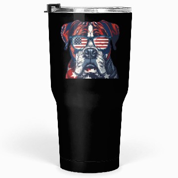Discover Boxer dog. American memorial day Tumblers 30 Oz