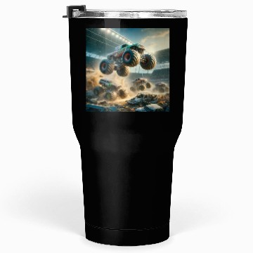 Discover Monster Madness Monster Trucks Tumblers 30 Oz