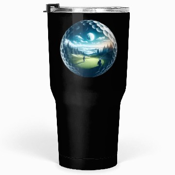Discover Twilight A Golf Dream Scape Surreal Golfing Course Tumblers 30 Oz