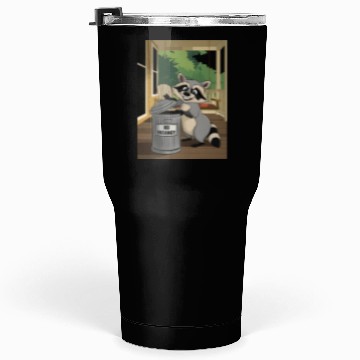 Discover Racoon Trash Panda Metal Trash Can No Vacancy Tumblers 30 Oz