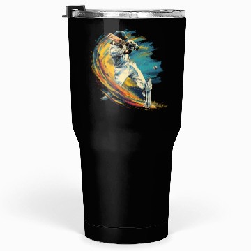Discover Cricket Player Sport US Tumblers 30 Oz