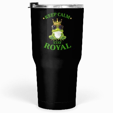 Discover Royal Frog With Crown And Sunglasses Tumblers 30 Oz