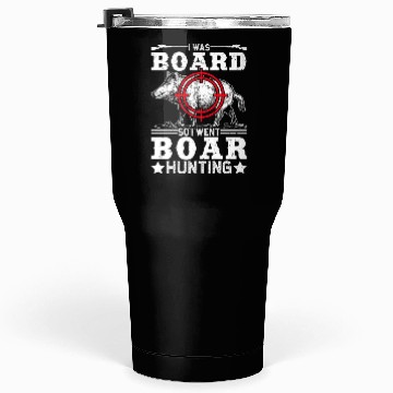 Discover Boar Hunting Funny Wild Hog Hunter Tumblers 30 Oz