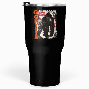 Discover Gorilla Monkey Growling Silverback Tumblers 30 Oz