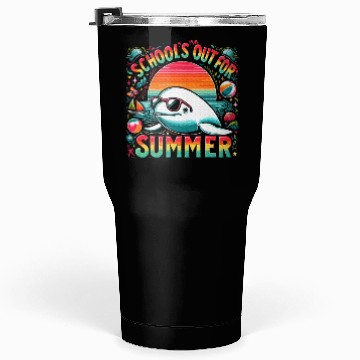 Discover Schools Out For Summer Teacher Beluga Whale Tumblers 30 Oz