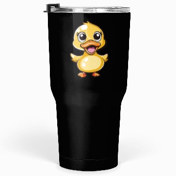Discover Adorable Duckling Cartoon Character Tumblers 30 Oz