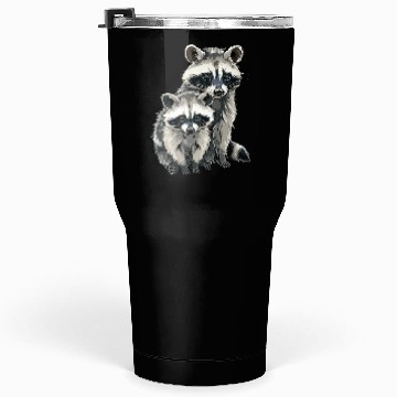 Discover Opossum and raccoon Tumblers 30 Oz