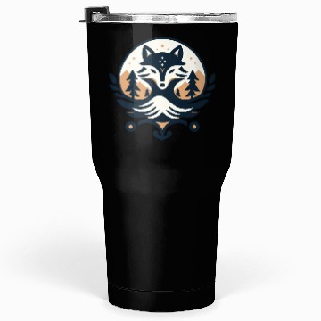Discover the beautiful forest fox Tumblers 30 Oz