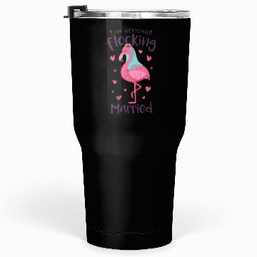 Discover Flamingo Bride Flocking Married Matching Tumblers 30 Oz