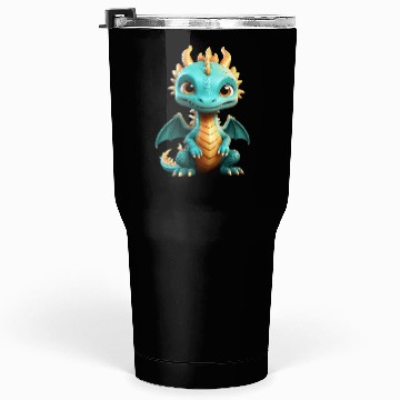 Discover Chibi green dragon Tumblers 30 Oz