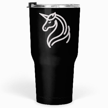 Discover Minimalist Unicorn Symbol - light pink gray Tumblers 30 Oz