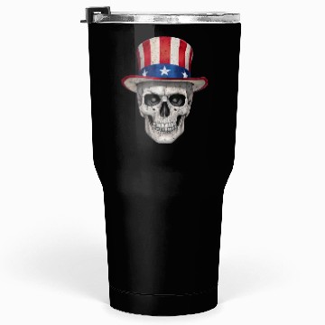 Discover Independence Day Art 4 July Skull Tumblers 30 Oz