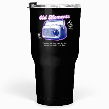 Discover Lilac Black Halftone Radio Portrait Tumblers 30 Oz