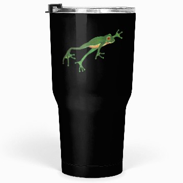 Discover Green Frog Smiling and Jumping Tumblers 30 Oz