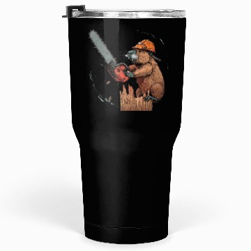 Discover Beaver Lumberjack Chainsaw Tumblers 30 Oz