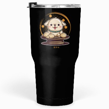 Discover Dog serving dumpling Tumblers 30 Oz