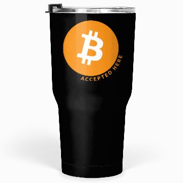 Discover Bitcoin Accepted Here Promo Tumblers 30 Oz